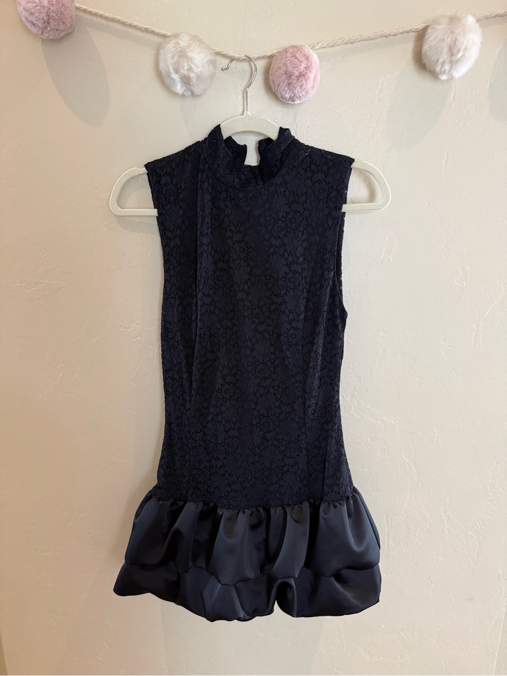 Zara Black Lace Sleeveless Dress - Picture 2 of 5